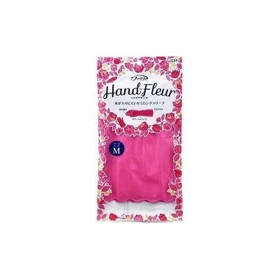 Перчатки ST Family HAND FLEUR для хозработ ультратонкие размер М розовые винил 1 пара  60