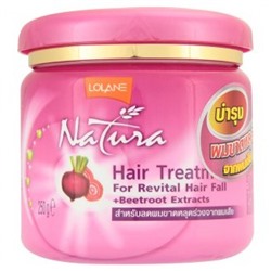 Маска против выпадения волос с биотином, пептидами,корнем свеклы Natura Hair Treatment, 250 гр.