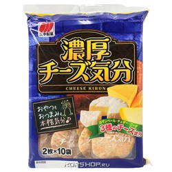 Рисовый крекер со вкусом сыра Sanko Seika, Япония, 91,4 г
