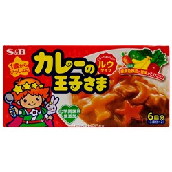 Сладкий соус карри с овощами и фруктами S and B, Япония, 80 г Акция