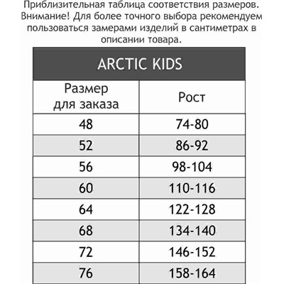 Детский утепленный полукомбинезон Arctic kids