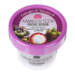 Скраб для лица с мангустином Banna facial scrub mangosteen 100 гр