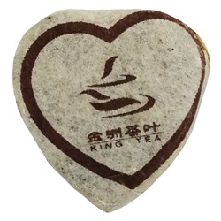 Пуэр золотая таблетка сердечко King Tea, Китай