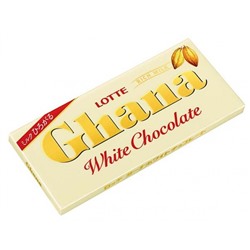 Lotte GHANA White Chocolate Белый шоколад, плитка, 45 гр.