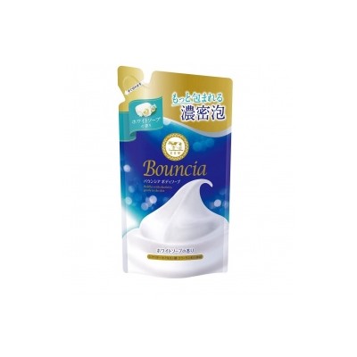 Сливочное жидкое мыло "Bouncia" для рук и тела с нежным свежим ароматом 360 мл (мягкая упаковка) / 21