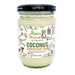 Рафинированное кокосовое масло для приготовления пищи Coconut Cooking Oil Rain&Shine 200 ml