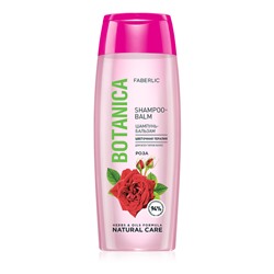 Шампунь-бальзам для всех типов волос «Цветочная терапия» с розой Botanica