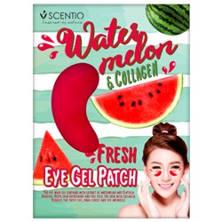 Патчи под глаза Scentio Watermelon & Collagen Fresh eye gel patch, 15 г