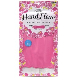 Перчатки ST Family HAND FLEUR для хозработ ультратонкие размер М розовый пион винил 1 пара  60