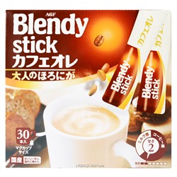 Крепкий кофе с молоком Blendy Stick AGF, Япония, 300 г (10 г х 30 шт.)