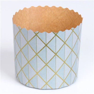 Форма бумажная для кекса, маффинов и кулича "Оригами" 90х90мм