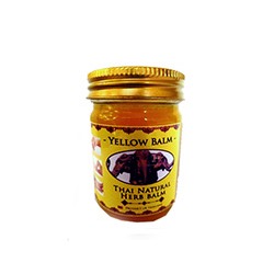 Желтый тайский бальзам со слоном 50 гр  / Thai Natural Herb yellow balm 50 g