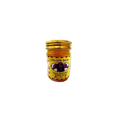 Желтый тайский бальзам со слоном 50 гр  / Thai Natural Herb yellow balm 50 g