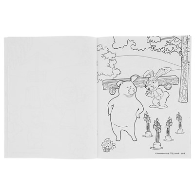 Альбом для рисования с образцами для раскрашивания «Маша и Медведь»