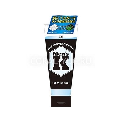 KAI  Mens`K Гель для бритья с лечебным эффектом и экстрактом алоэ 205 гр