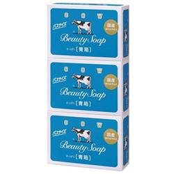 Молочное освежающее мыло с прохладным ароматом жасмина «Beauty Soap» синяя упаковка (кусок 130 г × 6 шт.) / 12