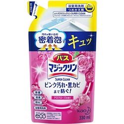 Жидкость чистящая для ванны "Magiсclean" (предотвращающая образование розовой и чёрной плесени, с антибактериальным эффектом, аромат розы) 330 мл (мягкая упаковка)