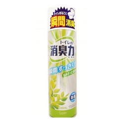 Освежитель воздуха для туалета "SHOSHU RIKI" (аэрозоль для туалета с антибактериальным эффектом «Цветочный букет») 330 мл / 24