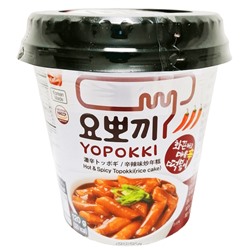 Токпокки с остро-пряным вкусом (стакан) Hot and Spicy Yopokki, Корея, 120 г Акция