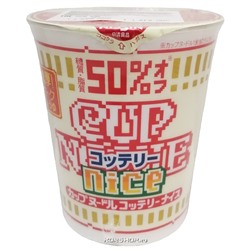 Лапша б/п с соевым соусом и пониженным содержанием углеводов Nice Nissin, Япония, 57 г
