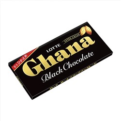 Lotte GHANA Black Chocolate Темный шоколад, плитка, 50 гр.