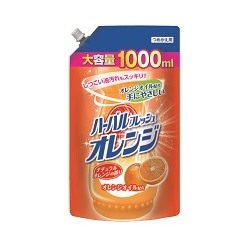 Средство Mitsuei для мытья посуды, фруктов и овощей аромат апельсин мягкая упаковка 1000мл  10