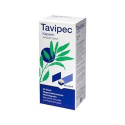 Капсулы от кашля с лавандовым маслом Tavipec 30 шт / Tavipec 30 caps