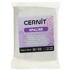 Полимерная глина запекаемая 250г Cernit Opaline с эффектом фарфора 010 белый CE0880250010
