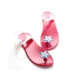 Сандалии Zhoelala Twinkle little star (белый-розовой-голубая звездочка) / Zhoelala Twinkle little star (white-pink-blue)