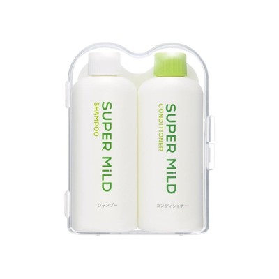 SHISEIDO Дорожный набор(шампунь, кондиционер) SUPER MILD с витамином Е , флаконы 50мл*2