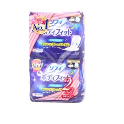 UNICHARM Гигиенические прокладки для женщин  Sofy body ночные с крылышками 29 см 9шт*2 18