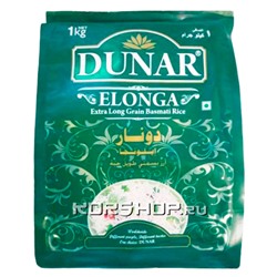 Рис экстра длиннозерный Басмати Elonga Dunar, Индия, 1 кг, Акция