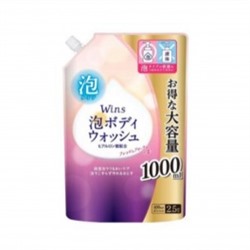 Увлажняющее мыло-пенка "Wins Foaming Body Soap" для тела с гиалуроновой кислотой (цветочный аромат) 1000 мл, мягкая упаковка с крышкой / 10