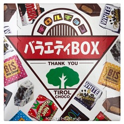 Тирольский шоколад ассорти в коробочке Tirol Choco, Япония, 172 г
