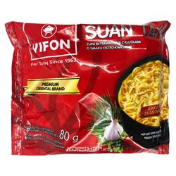 Лапша б/п с остро-кислым вкусом Премиум Suan Tang Vifon, Вьетнам, 80 г