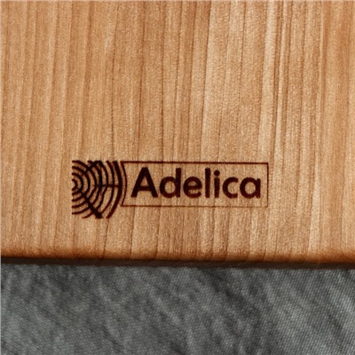 Доска разделочная для подачи и сервировки с менажницей Adelica, 28×10×1,8 см, берёза