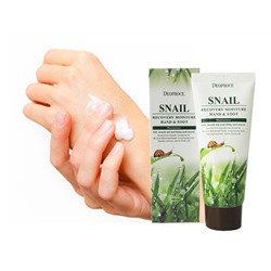 Улиточный восстанавливающий крем для рук и ног Deoproce Snail Recovery Moisture Hand & Foot Cream, 100 мл