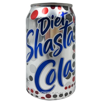 Газированный напиток Кола без сахара Shasta Diet Cola, США, 355 мл