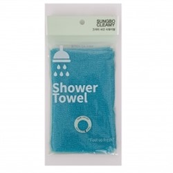 Мочалка для тела с плетением «Гофре» "Shine Shower Towel" (жёсткая) размер 20 см х 95 см / 200