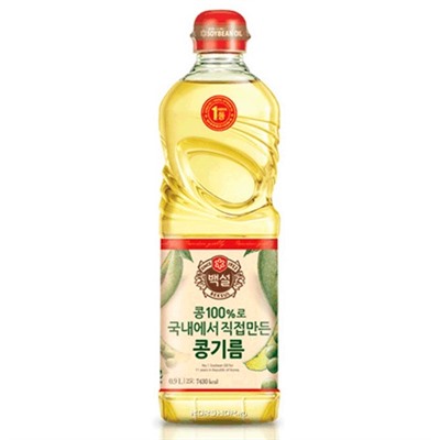 Соевое масло CJ Beksul, Корея, 900 мл Акция