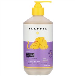 Alaffia, Детский шампунь и гель для душа, с запахом лимона и лаванды, 476 мл (16 жидк. унций)