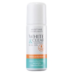 Роликовый дезодорант-сыворотка с отбеливающим эффектом Mistine Natural Beauty White & Clear Smoothing Roll-on Deodorant Alcohol Free, 50 мл