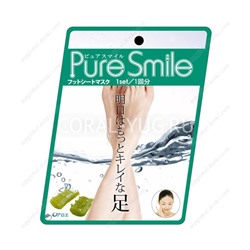 PURE SMILE Маска-носочки для ступней "Увлажнение" с алоэ аромат алоэ целлофан.пакет 18гр