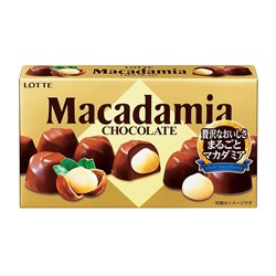 Орех Macadamia Lotte макадамия в шоколаде картон. коробка 67 гр Япония