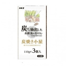 Косметическое туалетное мыло "Wood Vinegar" для лица и тела с древесным уксусом 110 г х 3 шт. / 36
