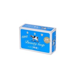 Молочное освежающее мыло с прохладным ароматом жасмина «Beauty Soap» синяя упаковка, кусок 85 г