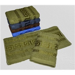 Махровое полотенце "Версаче"-зелен. 50*100 см. хлопок 100%