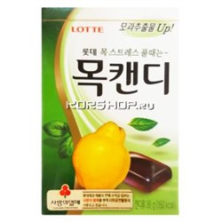 Травяные леденцы для горла Throat Candy (Herb) Lotte. Корея, 38 г