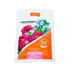 Цветочная маска для волос «Розовый пион и жасмин» 20 мл - LOLANE DAILY TREATMENT SWEET GLOWING 20G
