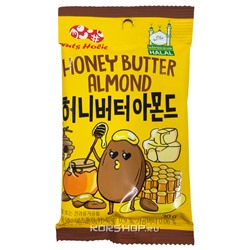 Миндаль в глазури с медово-сливочным вкусом Honey Butter Almond, Корея, 30 г